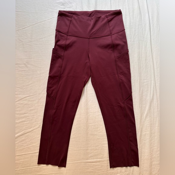 Lululemon Fast and Free High-Rise Crop - Cassis - Picture 4 of 7